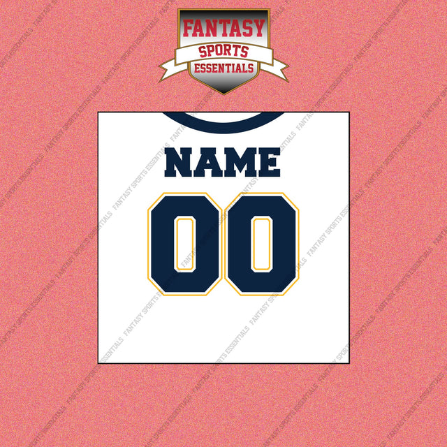 2000s San Diego Chargers Personalized Away Jersey Wall Art Prints