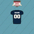 2000s San Diego Chargers Personalized Home Jersey Car Decals