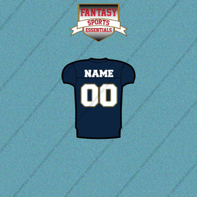 2000s San Diego Chargers Personalized Home Jersey Car Decals