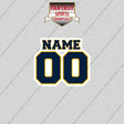 2000s San Diego Chargers Personalized Name and Number Glossy Stickers
