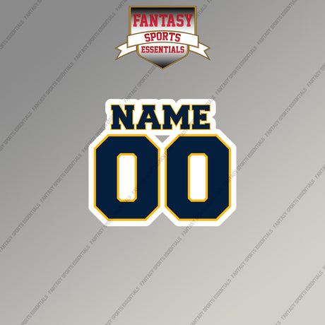 2000s San Diego Chargers Personalized Name and Number Magnets