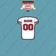 2000s San Francisco 49ers Personalized Away Jersey Car Decals