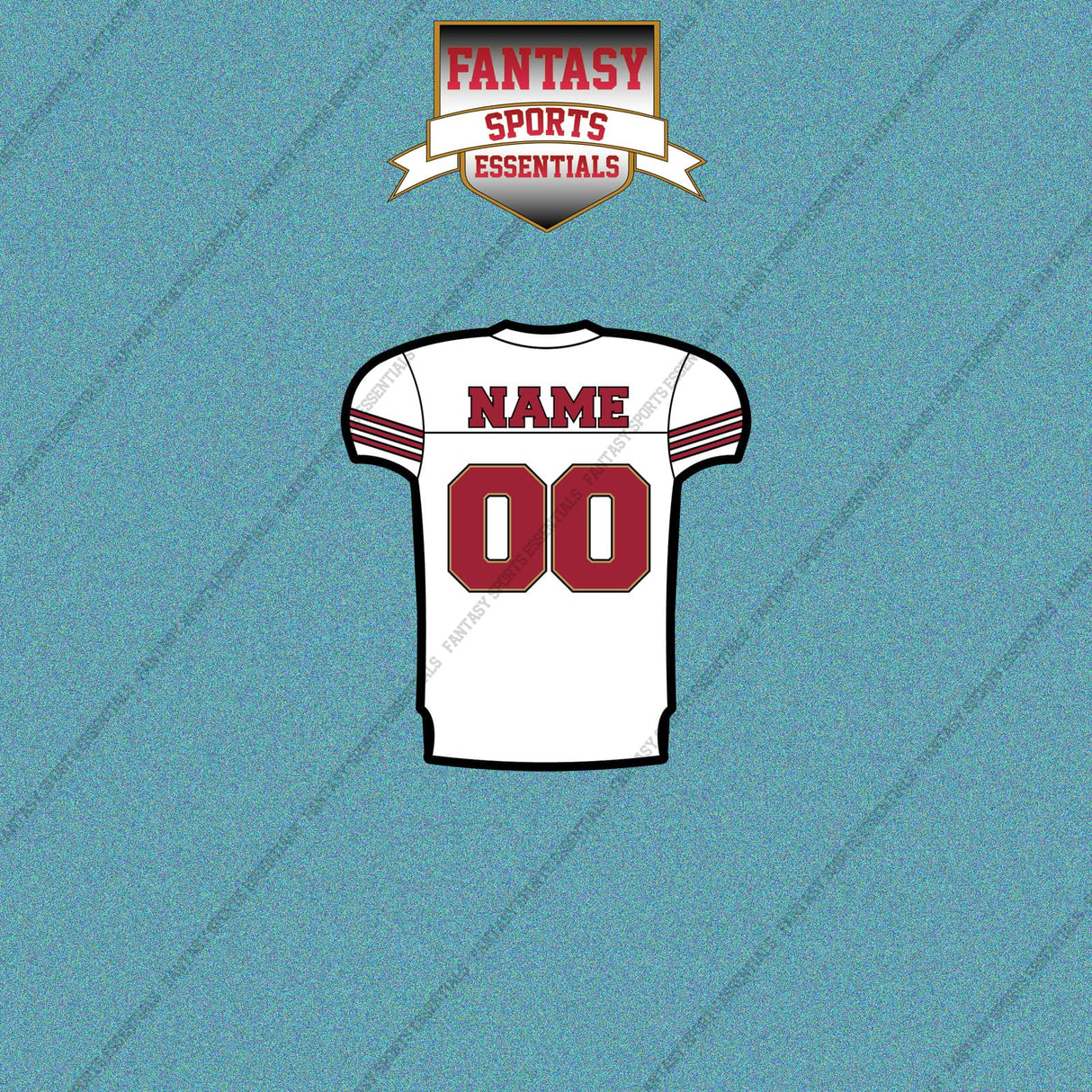 2000s San Francisco 49ers Personalized Away Jersey Car Decals