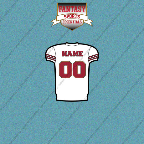 2000s San Francisco 49ers Personalized Away Jersey Car Decals