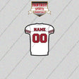 2000s San Francisco 49ers Personalized Away Jersey Glossy Stickers