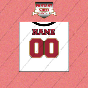 2000s San Francisco 49ers Personalized Away Jersey Wall Art Prints