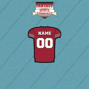 2000s San Francisco 49ers Personalized Home Jersey Car Decals