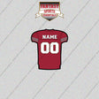 2000s San Francisco 49ers Personalized Home Jersey Glossy Stickers