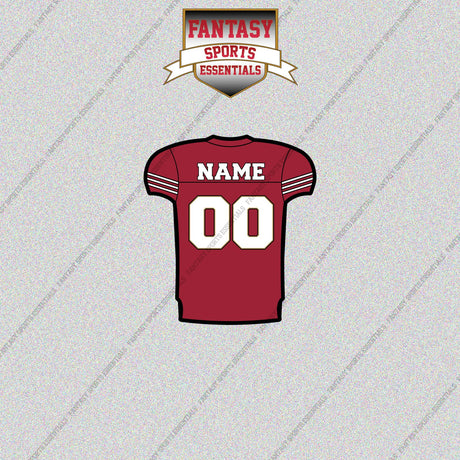 2000s San Francisco 49ers Personalized Home Jersey Glossy Stickers