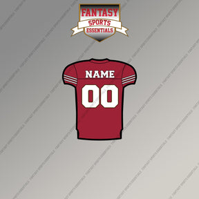2000s San Francisco 49ers Personalized Home Jersey Magnets