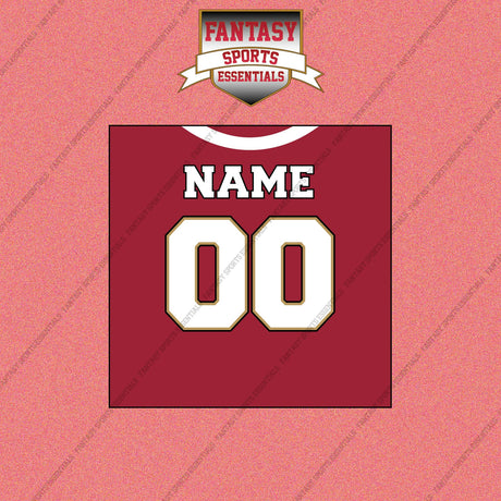 2000s San Francisco 49ers Personalized Home Jersey Wall Art Prints