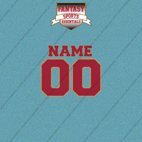 2000s San Francisco 49ers Personalized Name and Number Car Decals