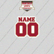 2000s San Francisco 49ers Personalized Name and Number Glossy Stickers