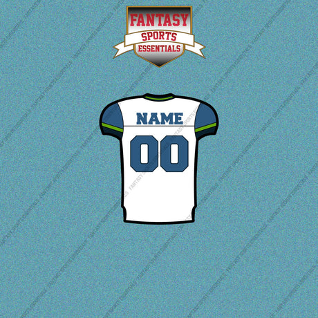2000s Seattle Seahawks Personalized Away Jersey Car Decals