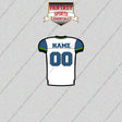2000s Seattle Seahawks Personalized Away Jersey Glossy Stickers
