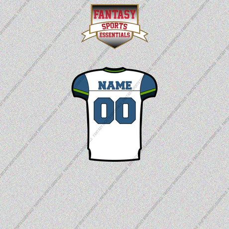 2000s Seattle Seahawks Personalized Away Jersey Glossy Stickers