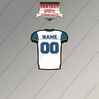 2000s Seattle Seahawks Personalized Away Jersey Magnets