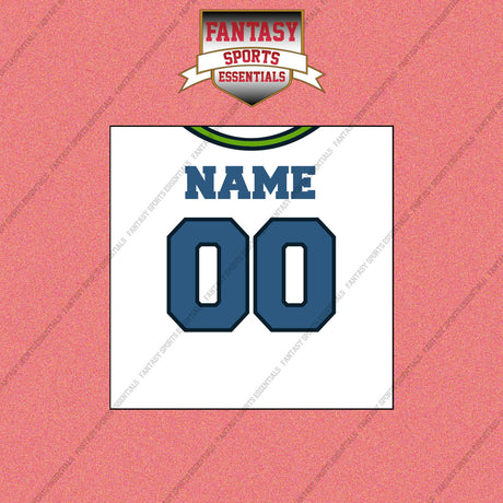2000s Seattle Seahawks Personalized Away Jersey Wall Art Prints