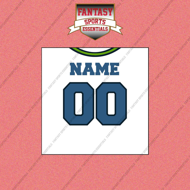 2000s Seattle Seahawks Personalized Away Jersey Wall Art Prints