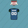 2000s Seattle Seahawks Personalized Home Jersey Car Decals