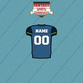 2000s Seattle Seahawks Personalized Home Jersey Car Decals