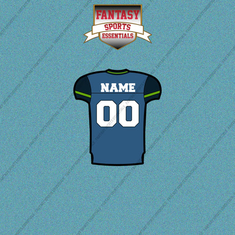 2000s Seattle Seahawks Personalized Home Jersey Car Decals