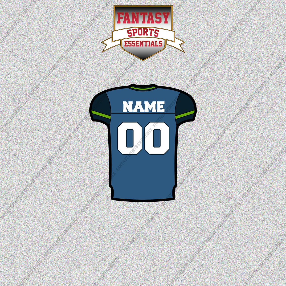2000s Seattle Seahawks Personalized Home Jersey Glossy Stickers