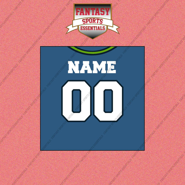 2000s Seattle Seahawks Personalized Home Jersey Wall Art Prints