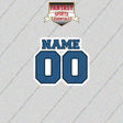 2000s Seattle Seahawks Personalized Name and Number Glossy Stickers