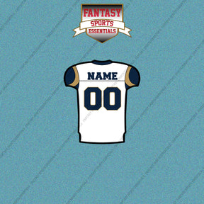 2000s St. Louis Rams Personalized Away Jersey Car Decals