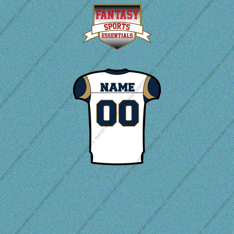 2000s St. Louis Rams Personalized Away Jersey Car Decals
