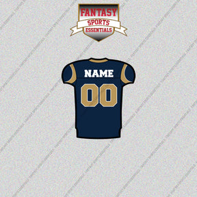 2000s St. Louis Rams Personalized Home Jersey Glossy Stickers