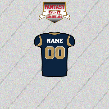 2000s St. Louis Rams Personalized Home Jersey Glossy Stickers