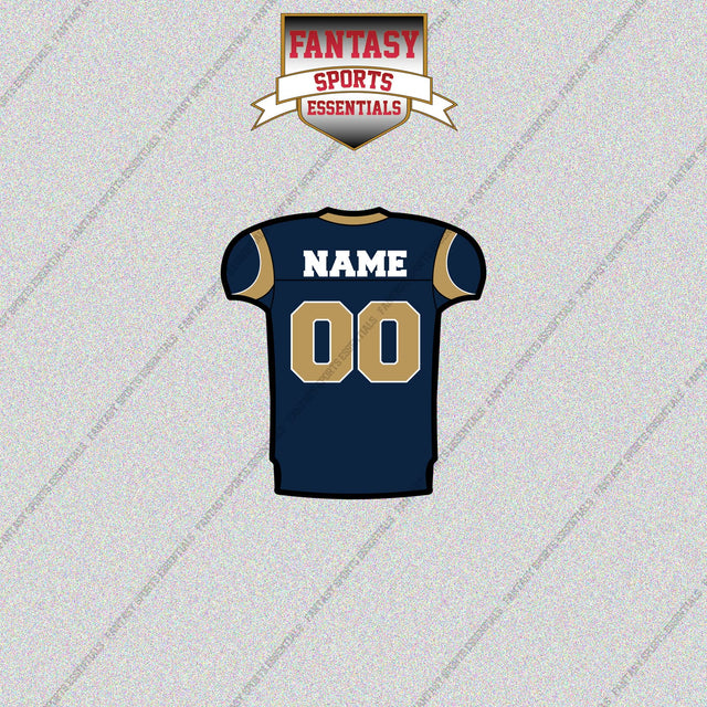 2000s St. Louis Rams Personalized Home Jersey Glossy Stickers