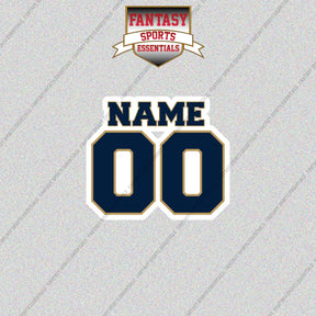 2000s St. Louis Rams Personalized Name and Number Glossy Stickers