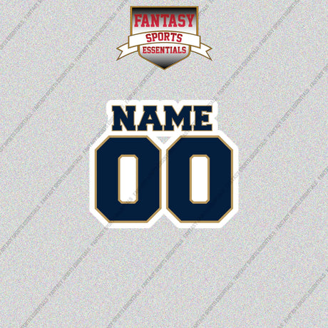 2000s St. Louis Rams Personalized Name and Number Glossy Stickers
