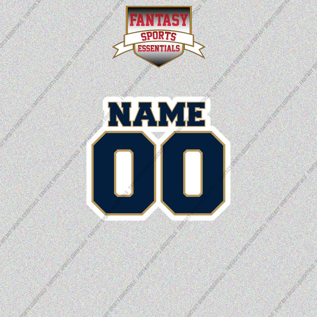 2000s St. Louis Rams Personalized Name and Number Glossy Stickers