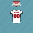 2000s Tampa Bay Buccaneers Personalized Away Jersey Car Decals