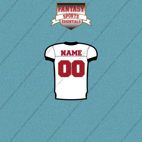 2000s Tampa Bay Buccaneers Personalized Away Jersey Car Decals