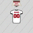 2000s Tampa Bay Buccaneers Personalized Away Jersey Glossy Stickers