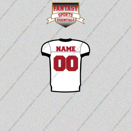 2000s Tampa Bay Buccaneers Personalized Away Jersey Glossy Stickers