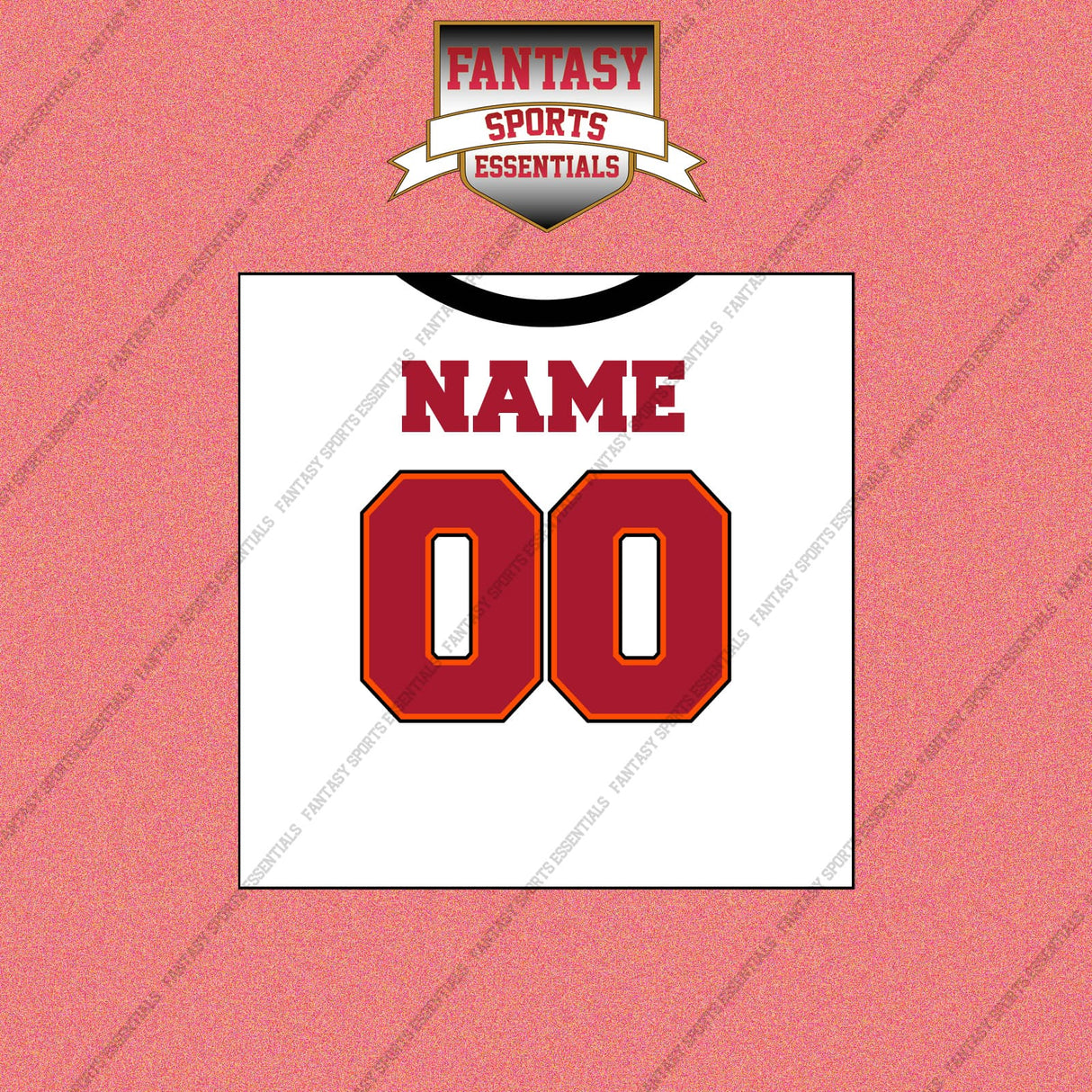 2000s Tampa Bay Buccaneers Personalized Away Jersey Wall Art Prints