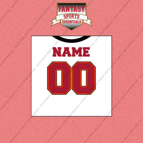 2000s Tampa Bay Buccaneers Personalized Away Jersey Wall Art Prints