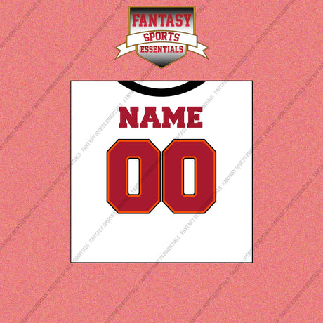 2000s Tampa Bay Buccaneers Personalized Away Jersey Wall Art Prints