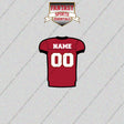 2000s Tampa Bay Buccaneers Personalized Home Jersey Glossy Stickers