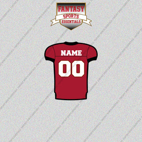 2000s Tampa Bay Buccaneers Personalized Home Jersey Glossy Stickers