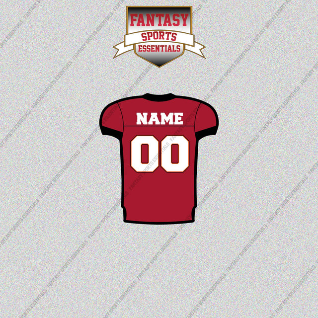 2000s Tampa Bay Buccaneers Personalized Home Jersey Glossy Stickers