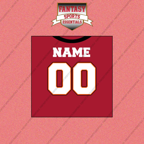 2000s Tampa Bay Buccaneers Personalized Home Jersey Wall Art Prints