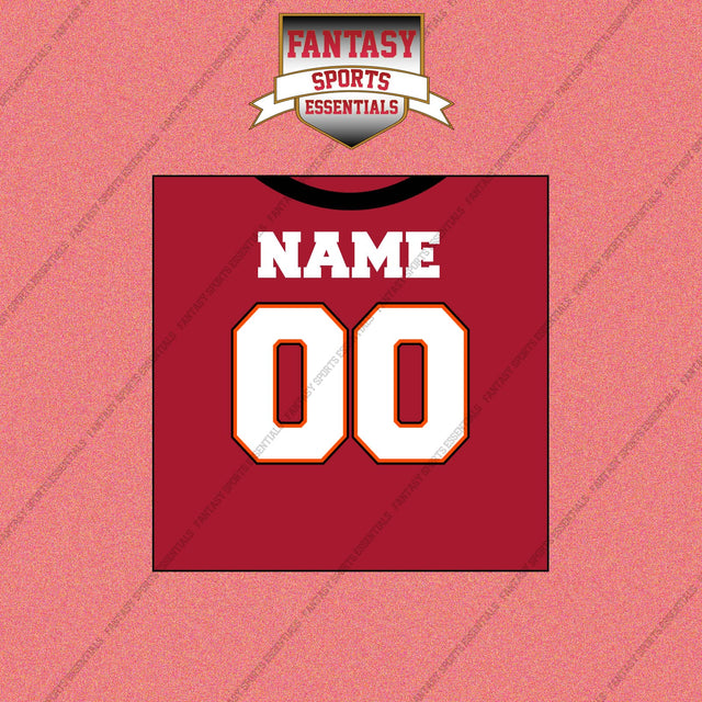 2000s Tampa Bay Buccaneers Personalized Home Jersey Wall Art Prints
