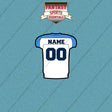 2000s Tennessee Titans Personalized Away Jersey Car Decals
